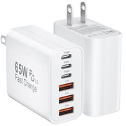 Bustuny frontal del cubo 65W mostrando diseño compacto y beneficio de ahorro de espacio