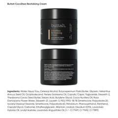 Buttah crema textura cremosa cercana que muestra hidratación intensiva