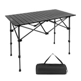 Byliable front view folded table showing compact portability and easy transport