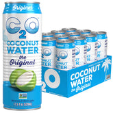 C2O front packaging showing 17.5 fl oz bottle and clear hydration benefits