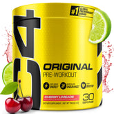 C4 Cherry Limeade front label showing product and servings benefit