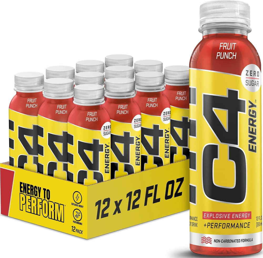C4 front packaging showing can and zero sugar benefit