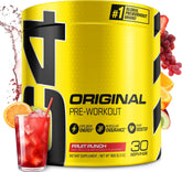 C4 front packaging showing Fruit Punch flavor and servings — clear product ID and benefit