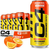 C4 performance front can showing branding and zero sugar benefit
