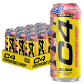 C4 lata frente con sabores JOLLY RANCHER, energía sin azúcar