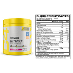 C4 label close-up highlighting creatine and beta-alanine ingredient benefits