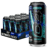 C4 lata frontal Sour Blue Razzilla mostrando diseño x Godzilla y energía intensa