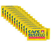Café Bustelo front packaging showing bold branding and brick convenience