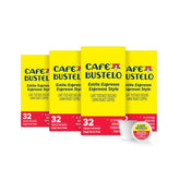 Café Bustelo front packaging showcasing bold dark roast for pantry convenience