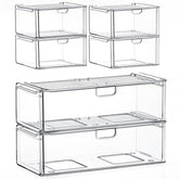 caktraie front view packaged showing clear drawers and compact storage benefit