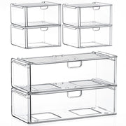 caktraie front view packaged showing clear drawers and compact storage benefit