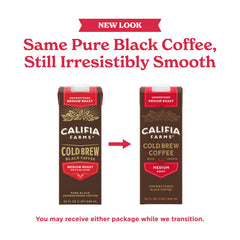 Califia Farms close-up del color oscuro y textura suave del cold brew