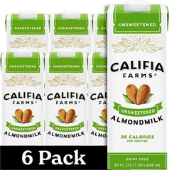 Califia Farms frasco frontal mostrando el envase y su diseño práctico