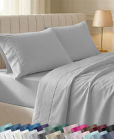 California Design Den front packaging showing queen sheet set and award