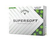 Callaway BL CG Supersoft 25 Lucky 2026 frontal mostrando pack de 12 bolas, claridad visual y presentación