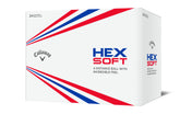 Callaway Hex Soft vista frontal del paquete blanco que garantiza suministro y consistencia