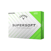 Callaway Supersoft vista del paquete frontal con diseño y color verde, fácil identificación