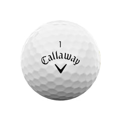 Callaway Supersoft detalle de la cubierta híbrida mostrando textura y control
