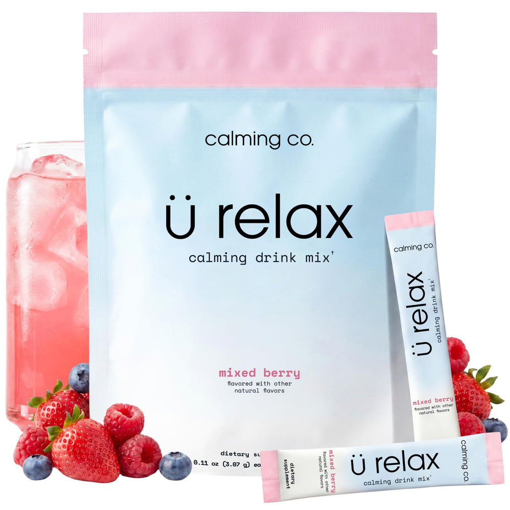 Calming Co. Ü Relax 2.0 frente del packaging muestra presentación práctica