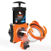 Camco RhinoBlaster front view showing robust design and easy connection benefit