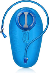 CamelBak Crux front view showing bladder and tube, clear brand reliability