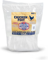 Canine Butcher Shop front bag shot showing clean-label chicken feet benefits