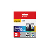 Canon pack frontal mostrando cartuchos y beneficio de confianza