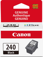 Cartucho Canon PG-240 frontal mostrando diseño y compatibilidad, calidad garantizada