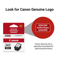 Canon PG-243 texto impreso nítido y legible para documentos