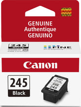 Canon cartucho PG-245 frontal mostrando embalaje y garantía de calidad
