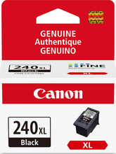 Canon PG-240XL front packaging showing product and compatibility benefits