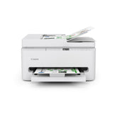 Canon PIXMA TR7120 vista frontal compacta y elegante para ahorro de espacio