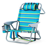 Canpsky chair front view showing folded frame and ready-to-carry benefit