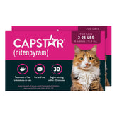 Capstar front packaging showing medication and quick-action benefit