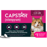 Capstar front packaging showing brand and quick flea relief benefit