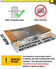 CaptainGrill catch pan detail removable for easy emptying and cleanup