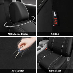 CAR PASS detalle de abertura para airbag que mantiene seguridad activa