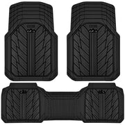 CAR PASS front pair packaging showing solid black mats with protective benefit
