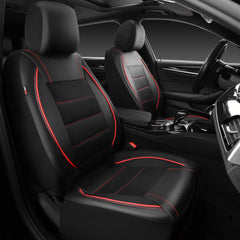 CAR PASS full view of two front seat covers showing fit and style benefit