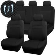 CAR PASS front seat set displayed in all-black showing complete kit and neat fit