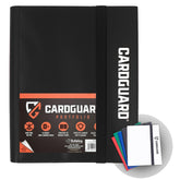 CardGuard binder frontal mostrando cubierta negra y capacidad para colecciones
