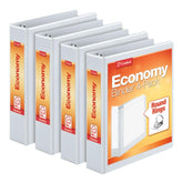 Cardinal carpeta frontal ClearVue blanca con portada personalizable y aspecto profesional