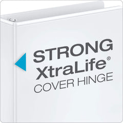 Cardinal detailed view of 2 inch round ring mechanism demonstrating secure page holding and smooth use