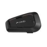 Cardo Spirit HD front view showing compact unit and quick access controls