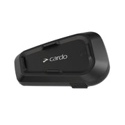 Cardo Spirit HD front view showing compact unit and quick access controls