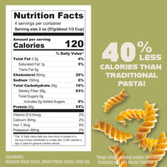 Care Free Kitchen etiqueta nutricional mostrando proteína y fibra