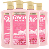 Caress frontal pack 4 botellas mostrando suministro prolongado