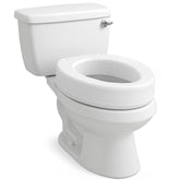 Carex front view of elongated seat riser showing clean raised profile and comfort