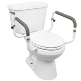 Carex front view of toilet safety frame showing stable support and easy access