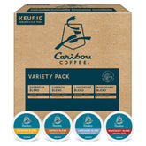 Caribou Coffee caja frontal mostrando las 40 cápsulas y variedad de mezclas